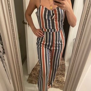 Striped Jumpsuit